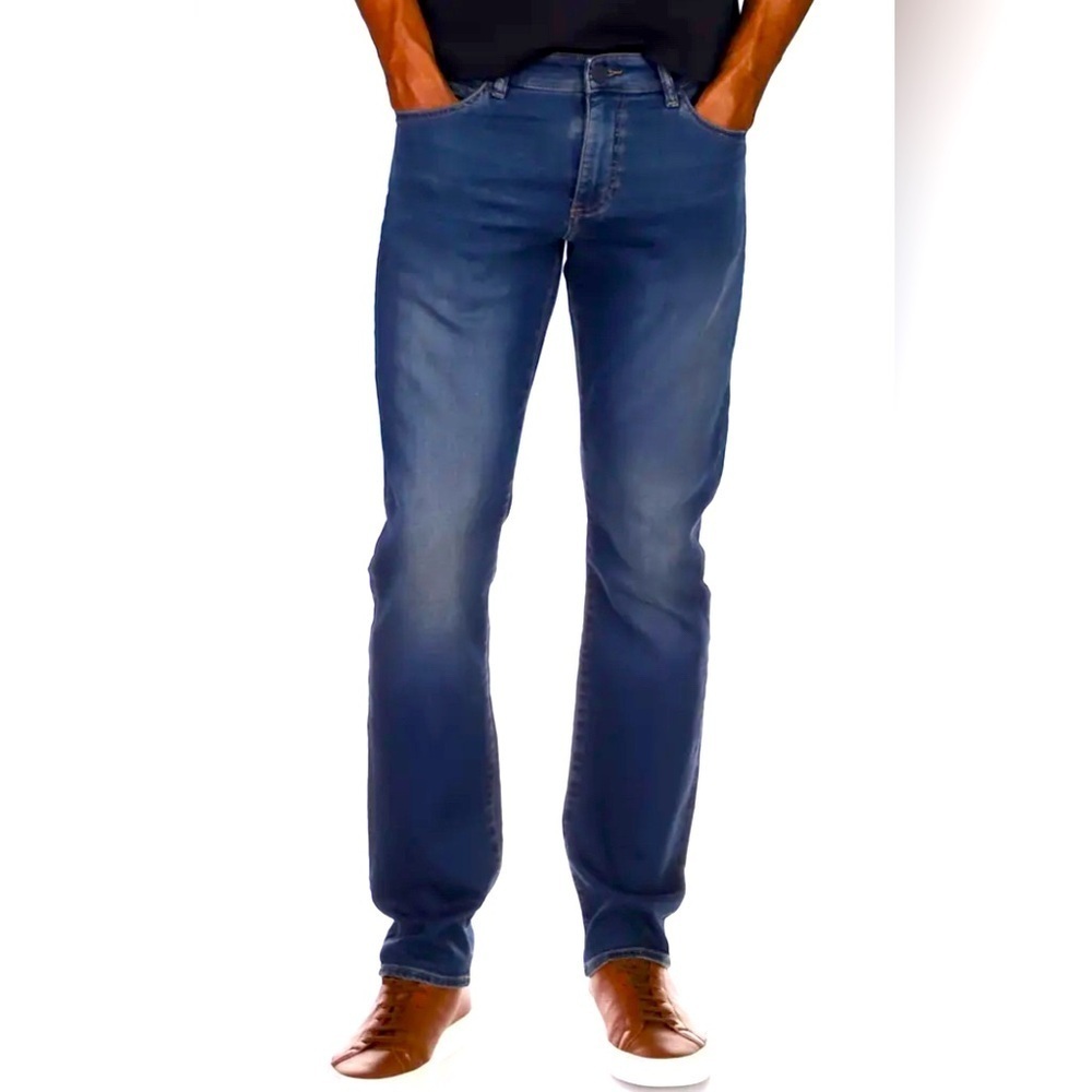 DL1961 Avery Modern Straight Jeans Size 33 X 34 Bridge Dark Wash Preppy Hipster